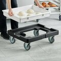 Bakers Mark 18 15/16'' x 26 3/4'' Black Dough Box Dolly 176PDBD1826BK